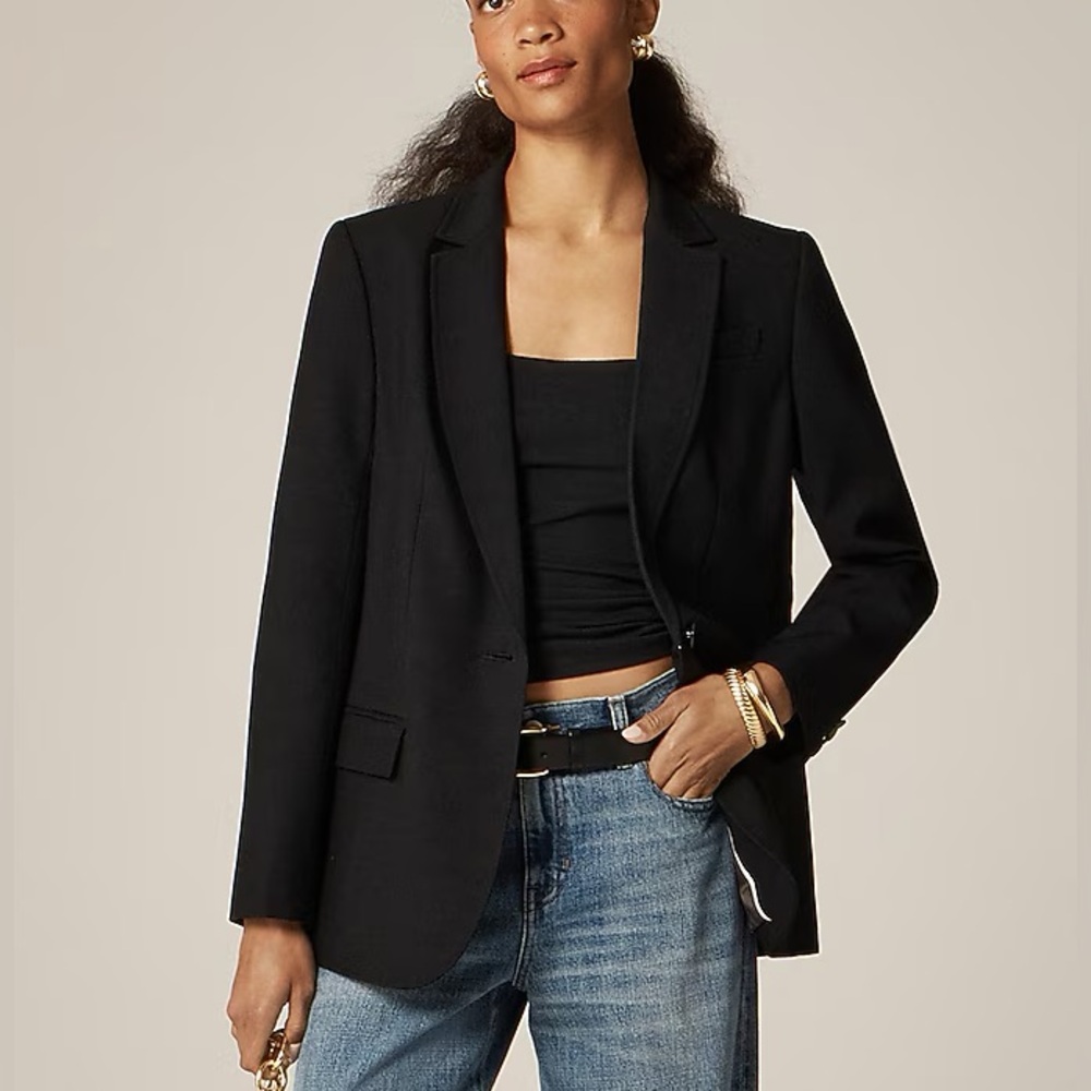 J Crew Arden blazer in luster canvas